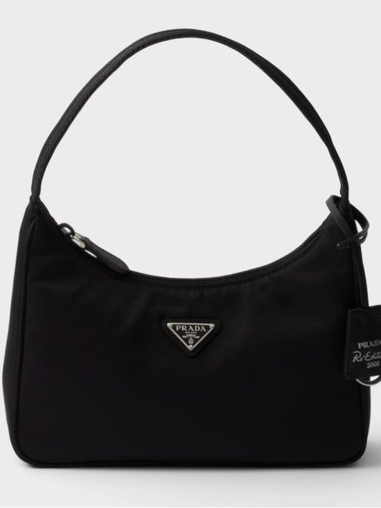 Prada Handbags - Prada Black Nylon Shoulder Hobo Bag